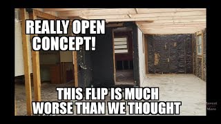 Extreme Open Concept House Flip Progress Video Bought 8/29/2019