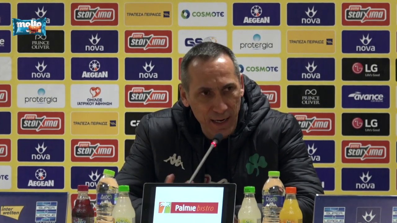 Giorgos Donis’s press conference after away game against AEK | pao.gr