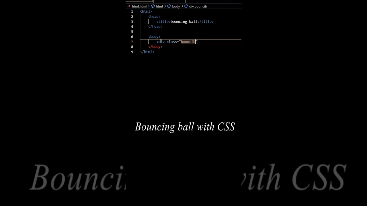Bouncing ball with CSS.