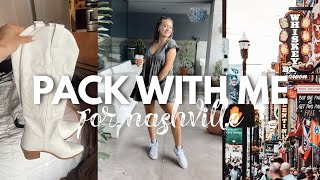 PACK WITH ME: Weekend trip to Nashville, TN!