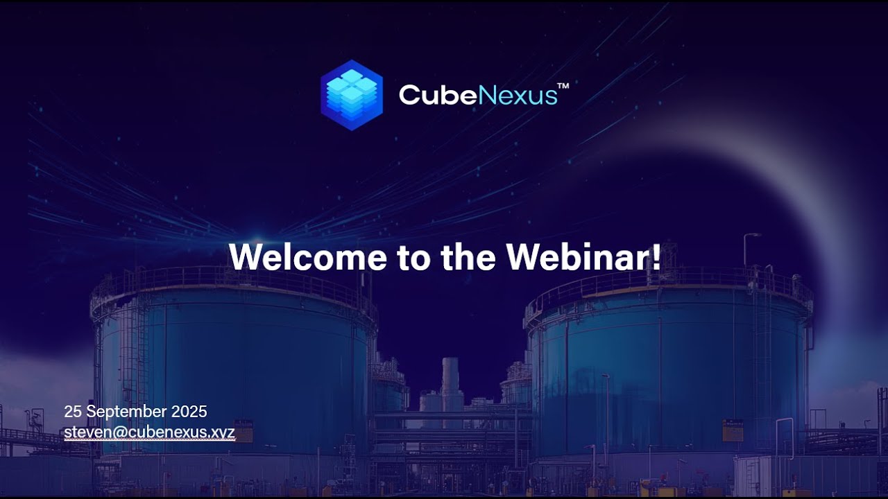 CubeNexus Webinar : AI Suite - Energy Applications