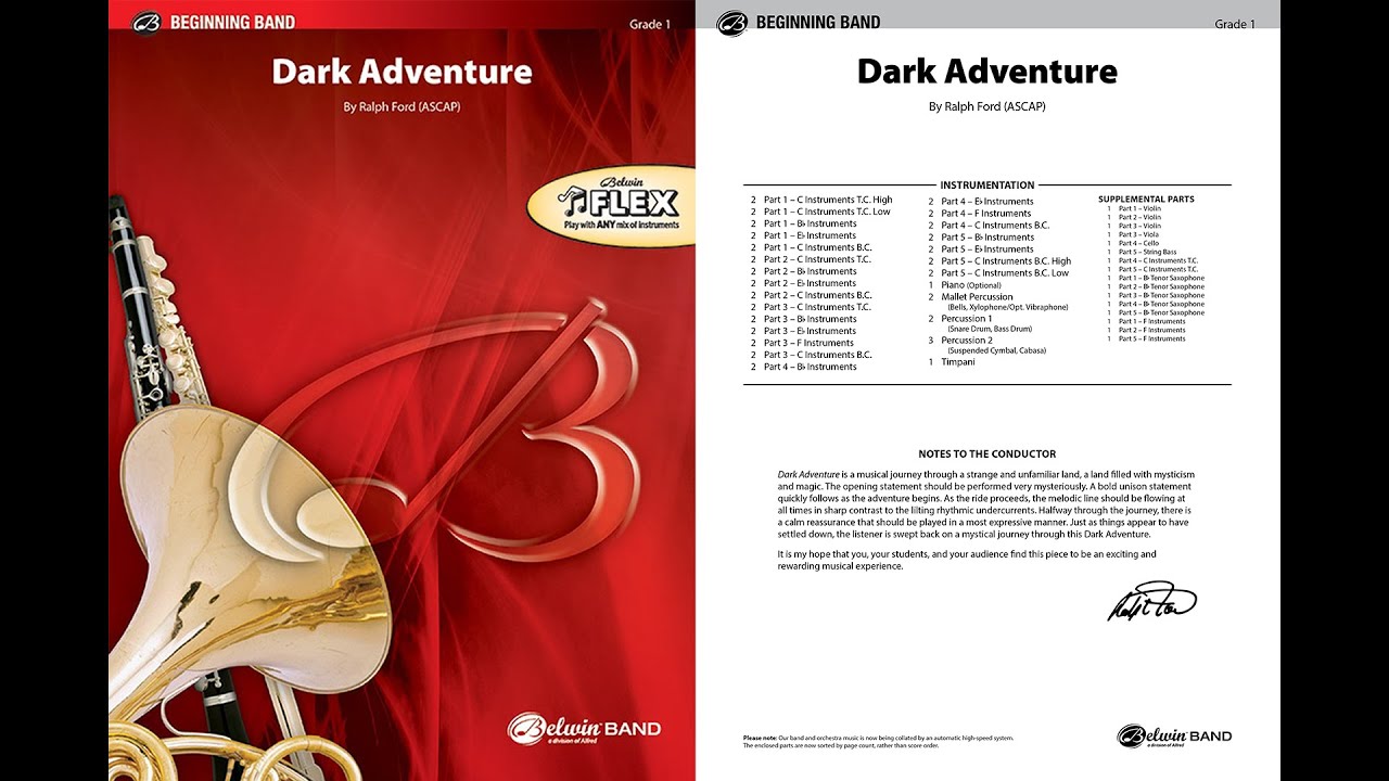 Dark Adventure, by Ralph Ford – Score & Sound