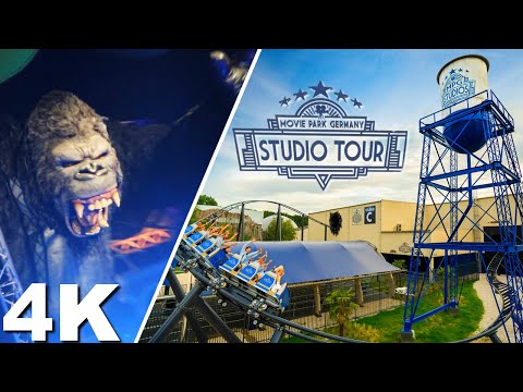 Studio Tour [On-Ride with Queue 4K POV] - Movie Park Germany