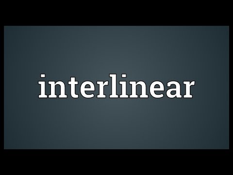 Interlinear Meaning