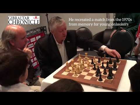 Grandmaster Anatoly Karpov gives masterclass at the Gibraltar International Chess Festival