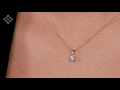18k Gold Necklace With Diamond Pendant