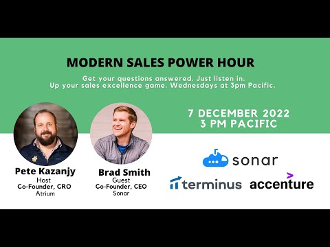 Modern Sales Power Hour with Brad Smith, Co-Founder, CEO ...