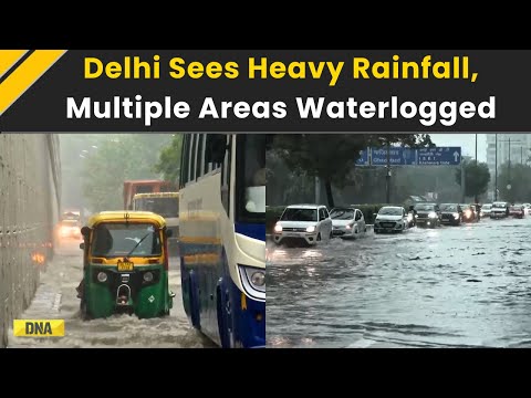 Delhi News: Heavy Rain Lashes Delhi, Waterlogging Reported In Several Areas | Delhi Rain