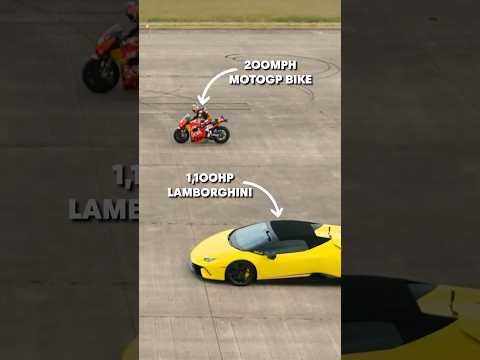 200mph MotoGP vs 1100hp Lamborghini 🏁