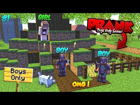 I Secretly Joined 'BOYS ONLY' Server as GIRL in Minecraft!