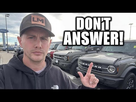 Questions to NEVER answer on a car lot! Insider Car Buying Tips