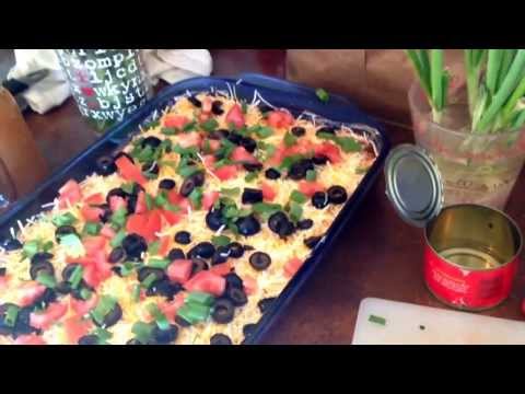 Easy 7 layer dip!!