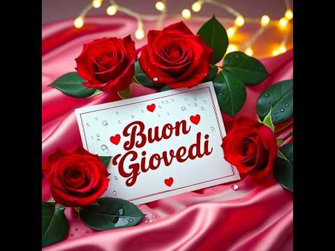 Buongiorno buon giovedì