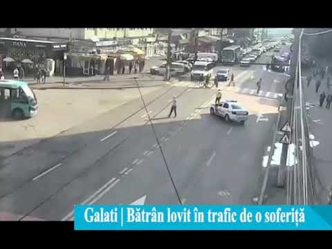 Galati | Batran lovit in trafic de o soferita