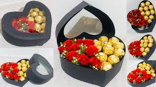 DIY |  valentines day gift | how to make  heart shaped gift box | heart gift box | gift ideas