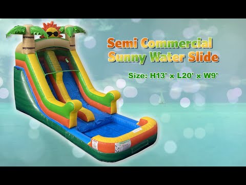 USA Bouncers 13 FT Semi-Commercial  Sunny Water Slide