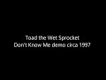 Toad the Wet Sprocket - Don't Know Me outtake circa 1997