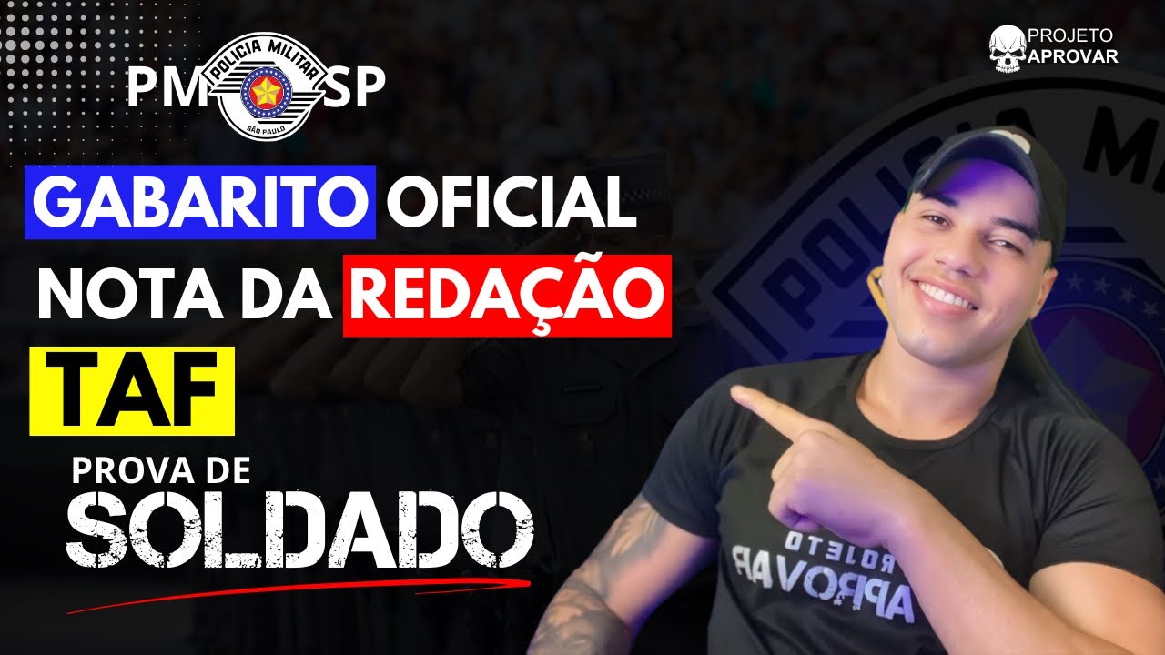 PMSP - Etapas (Gabarito/redação/Taf)