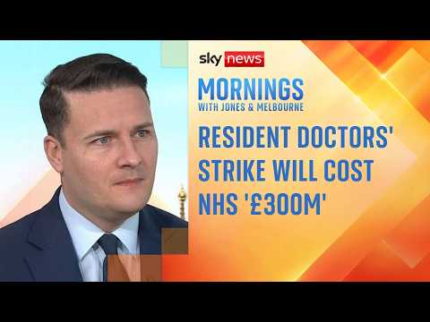 Resident doctors' strike will cost NHS £300m, says health secretary