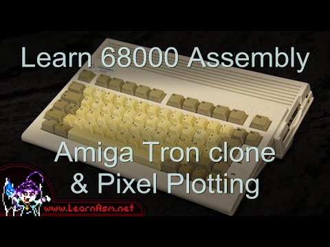 Amiga - ASM PSET and POINT for Pixel Plotting - Tron clone Lesson Photon3