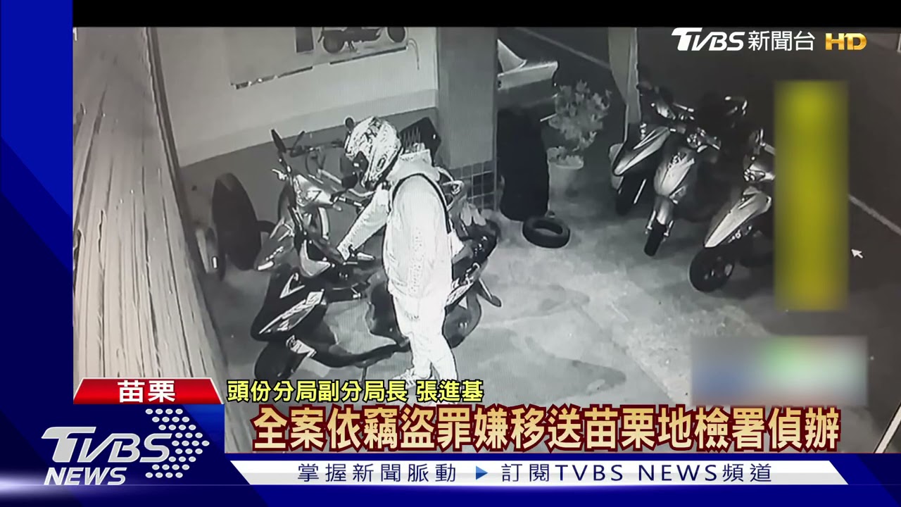 金毛賊缺代步車 「自備安全帽」偷機車行