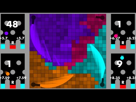 Growing Add or Release - Algodoo Marble Race