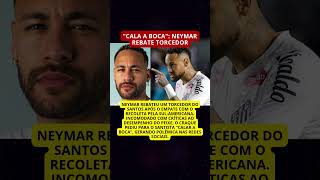 Neymar rebate torcedor do Santos após empate na Sul-Americana
