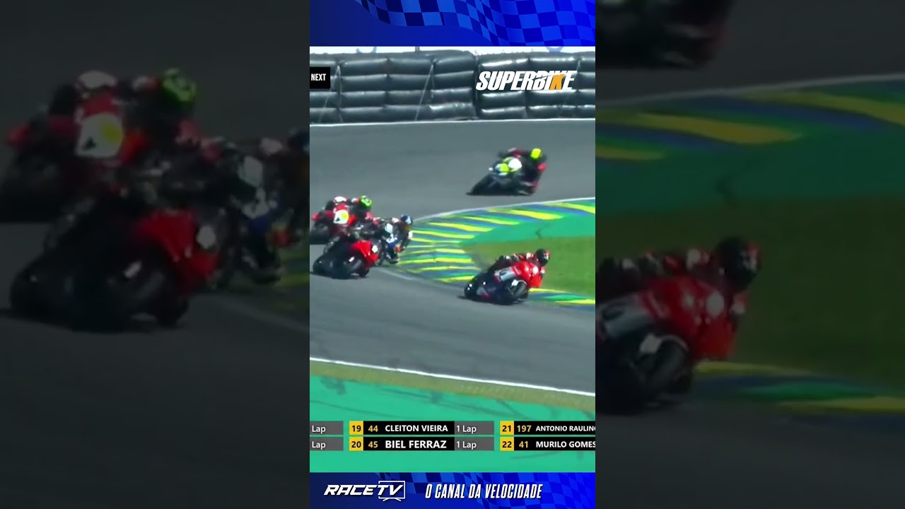 A Supersport 600 do SuperBike Brasil sempre com emoção! Pilotos disputam cada milímetro em pista!