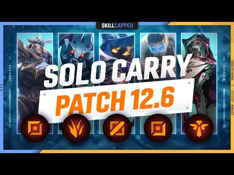 3 BEST SOLO CARRY Champions for EVERY ROLE in PATCH 12.6 - League of Legends