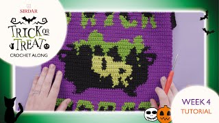 Sirdar Trick Or Treat Halloween Blanket Crochet Along: Week 4 - Cauldron Centerpiece