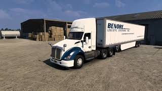 American Truck Simulator-Benore Logistics - KENWORTH T680 DayCab - Pine Bluff(AR) to Little Rock(AR)