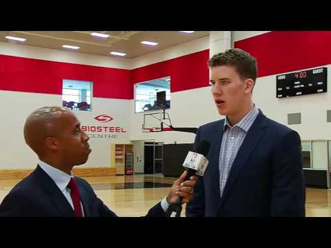 Jakob Poeltl with NBA TV Canada - June 24, 2016