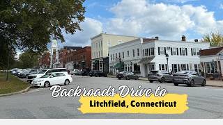 Relaxing Backroads Fall Drive to Litchfield CT | No music