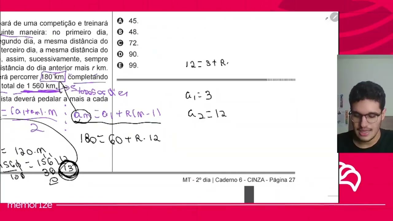 Resolução em Vídeo — Questão 165 ENEM 2014 PPL