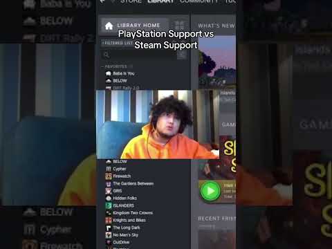 PlayStation Support vs Steam Support 💀 #playstation #steam #skit