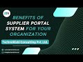 Benefits of Supplier Portal Management System - eProcrement Software