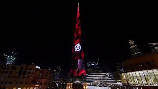 Avengers: Infinity War Display on Burj Khalifa Dub