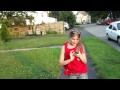 Zombie Girl Attacks Happy Girl