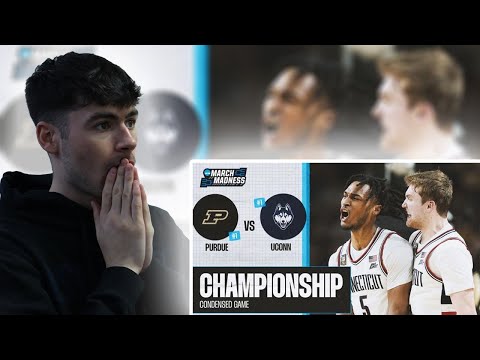 BRITS React to UConn vs. Purdue - 2024 men's National Championship extended highlights