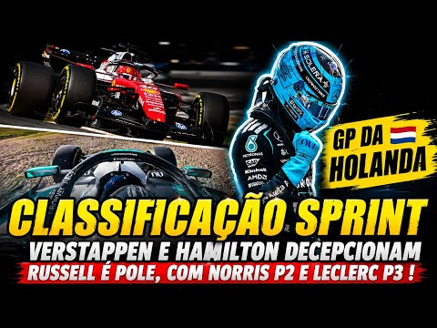 VERSTAPPEN E HAMILTON DECEPCIONAM ! RUSSELL SUPERA NORRIS E BORTOLETO NO TOP10 | GP DA HOLANDA