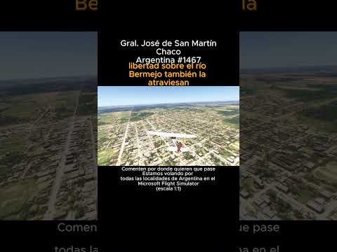 Gral. José de San Martín, Chaco desde el Microsoft Flight Simulator #generaljosedesanmartin #chaco