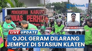 Terlanjur Geram! Detik detik Ojol Geruduk Stasiun Klaten, Imbas Dilarang Jemput Penumpang oleh Opang