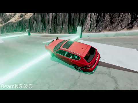 Cars VS Laser CUT Ramp Parkour Jumping - BeamNG Drive #beamngdrive