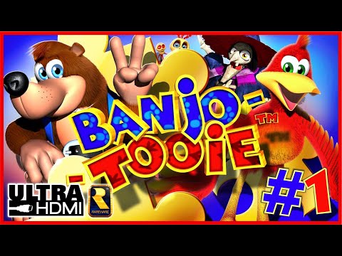 BANJO-TOOIE 100% Walkthrough N64 UltraHDMI Part 1 MAYAHEM TEMPLE 100% Collectibles & Cutscenes