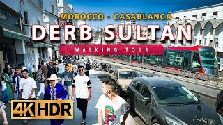 Casablanca, Morocco Walking Tour - The Biggest Street Market is Here -