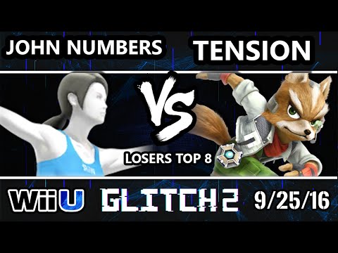 Glitch 2 Smash 4 - Ho3K | John Numbers (WFT) Vs. Tension (Fox) SSB4 Losers Top 8 - Smash Wii U