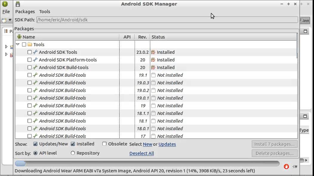 Installing Eclipse ADT Bundle with Android SDK for Linux
