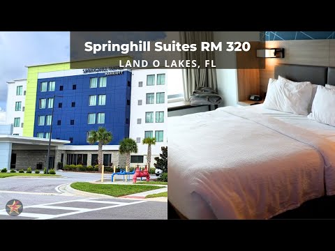 SpringHill Suites by Marriott Tampa Suncoast:  Land O' Lakes, Florida (RM. 320 King, Room Tour)