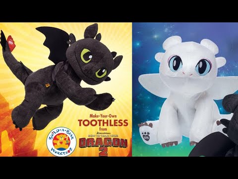 Making BUILD A BEAR How To Train Your Dragon in Walmart! Toothless and Light Fury
