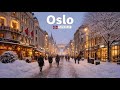 Oslo Norway Evening Walk 4K HDR Walking Tour